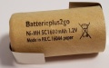 Batterieplus2go Sub- C 1600 mAh